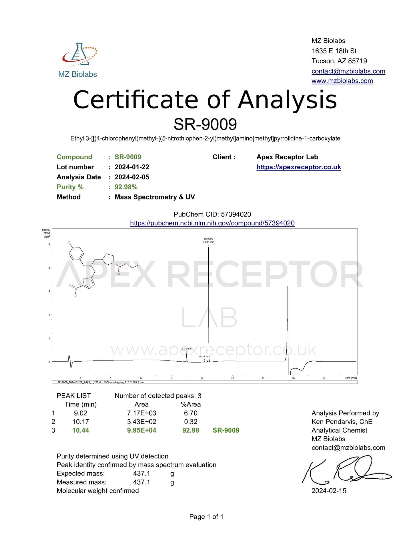 SR-9009 Stenabolic Apex Receptor